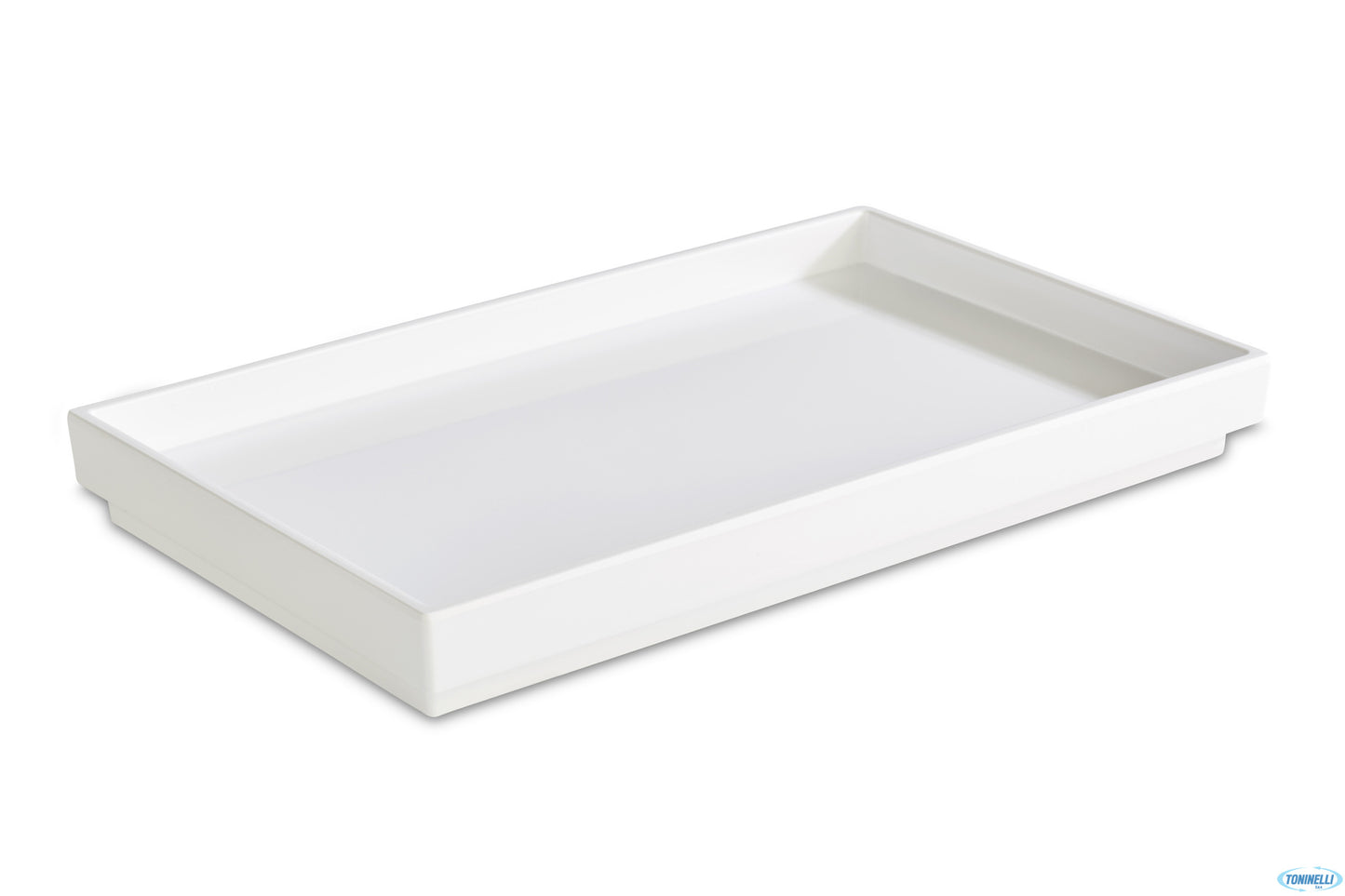 Asia Plus-Vassoio Melamina Bianca Lucida Gn 1.4 Cm 26,5X16,2 H.3 15452