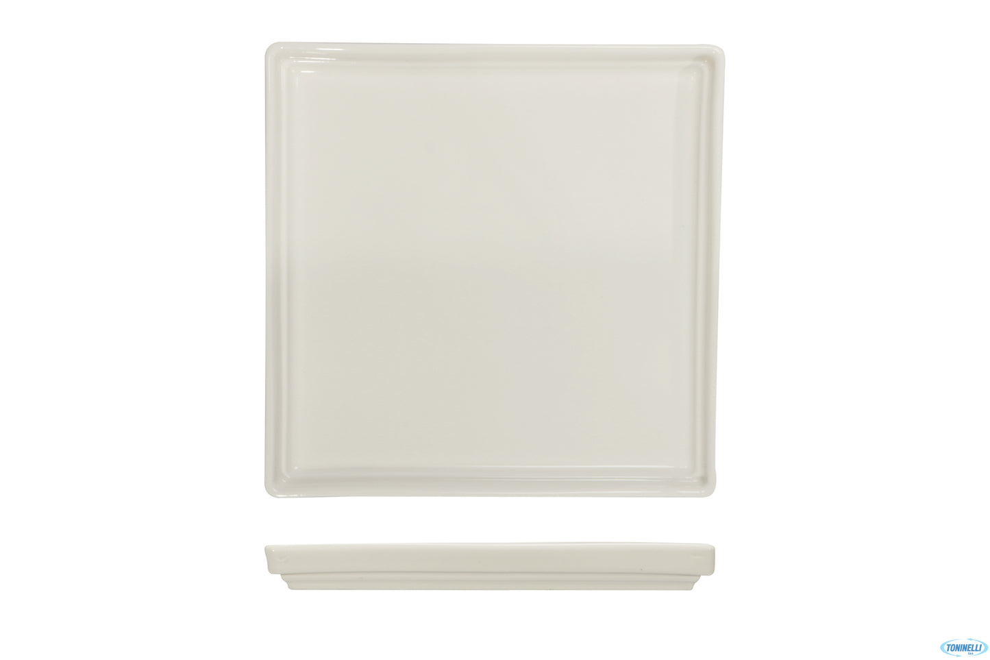 B.B. White-Piatto Quadro Cm.21,5X21,5X2,3 Ba2671