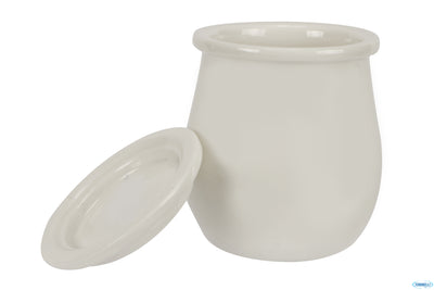 B.B. White-Vasetto Tulip Ml.220 Con Coperchio 60Mm 6921D-3-T