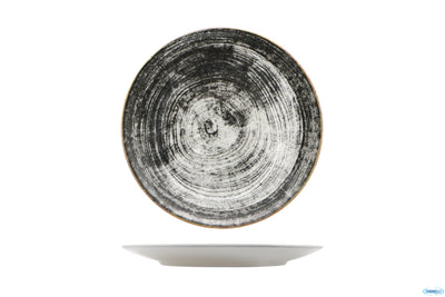 Black Round-Piatto Piano Siviglia Decorato Cm.26 22Z07001