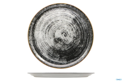 Black Round-Piatto Pizza Napoli Decorato Cm.31 04Z07019