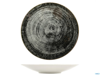 Black Round-Piatto Portata Konos Cm 28 04551Z07