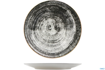 Black Round-Piatto Rotondo Portata Siviglia Decorato Cm.31 22Z07017