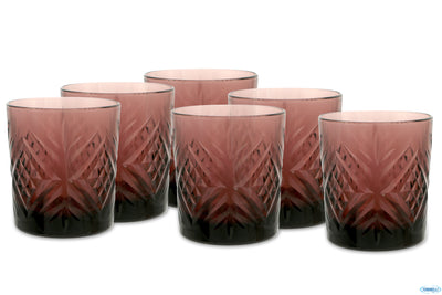 Broadway Color -Confezione 6 Bicchieri Acqua Fb Ametista Cl.30 In Pasta Colore Q1615