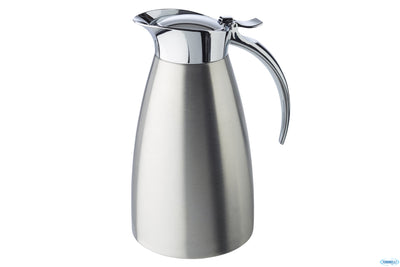 Advanced-Caraffa Inox Satinata Con Parte Superiore Lucida, Isotermica A Doppia Parete Lt.0,6 Cm.10,