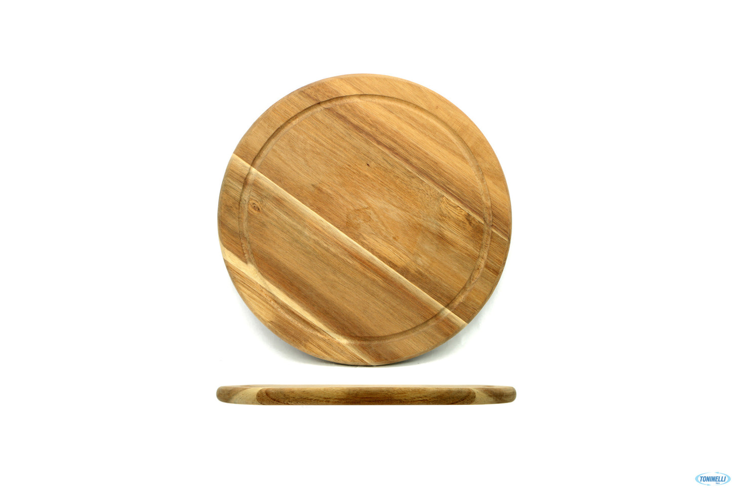 Come Una Volta-Tagliere Acacia Tondo Cm.25 Wb-396-2