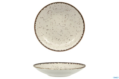 Cromya Cream-Piatto Fondo Coupe In Porcellana Cm.30
