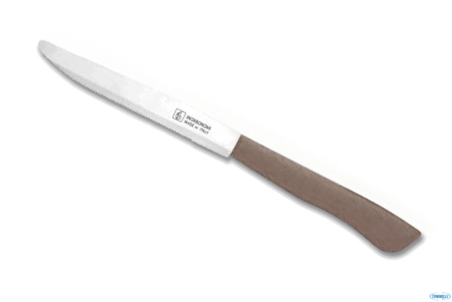 De Luxe-Confezione 6 Coltelli Bistecca-Pizza Lama 12 Tortora