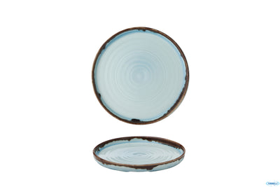 Dudson-Harvest Turquoise Piatto Bordo Alto Cm 21 H 2 Hvtqwp211