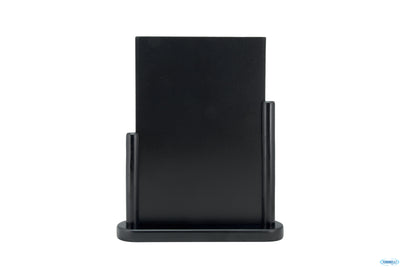 Elegant - Lavagna Da Tavolo, Base In Legno Colore Nero Modello Medio A5 Cm 20X6 H 23,3 Ele-Bl-