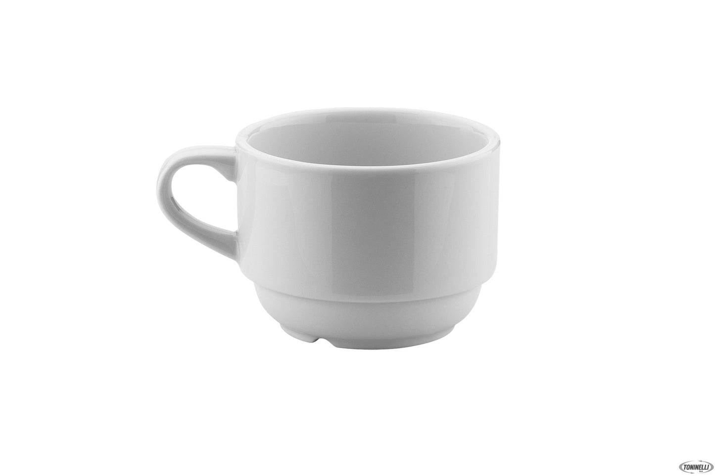 Tazza Caffe Impilabile Ent Bianco Cl.10 Senza Piatto - Confezione da 6 Pz.
