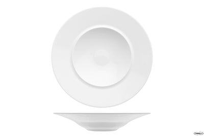 Piatto Fondo Florence Liscio Ø Cm.25 Interno Ø Cm.14,5 - Confezione da 4 Pz.