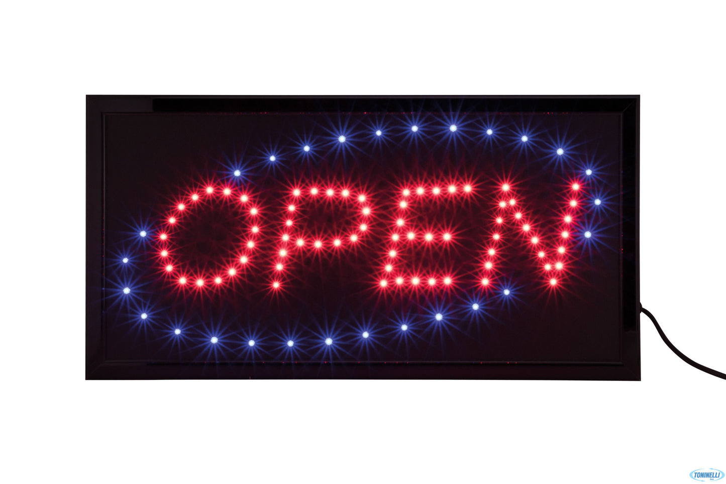 Insegna Luminosa A Led Con Scritta "Open" Cm 48X24X2 Ls-Open