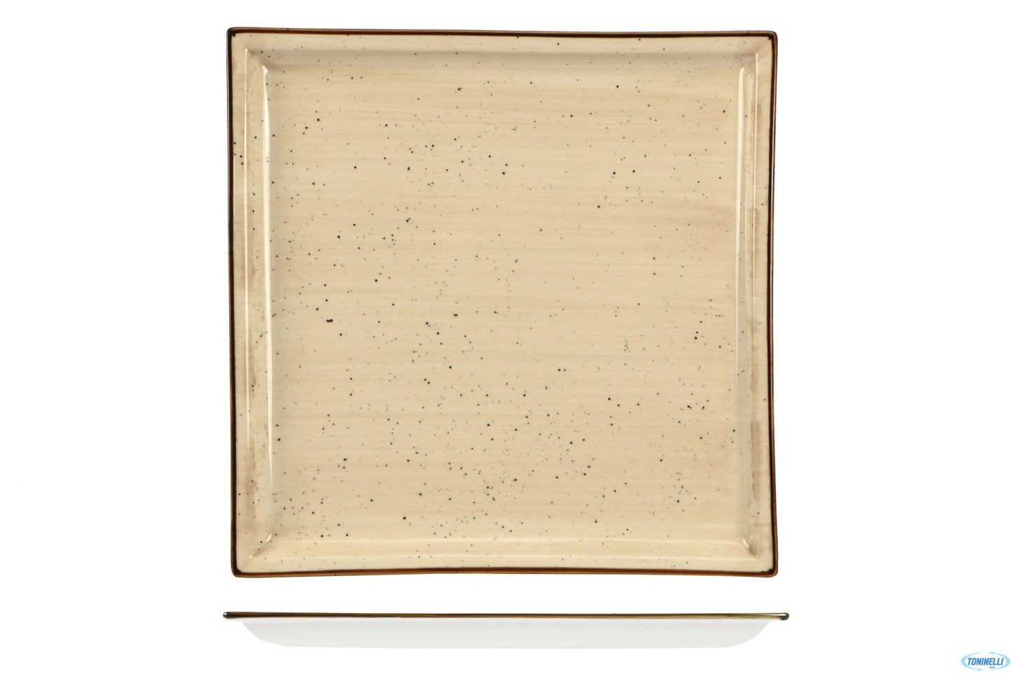 Justcolor Cream-Piatto Quadro Cm.29X29 Hp7507-1096K1