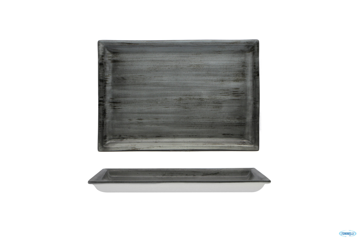 Justcolor Grey-Piatto Rettangolare Cm.27,2X18,2 Chp7501Ut-1135O