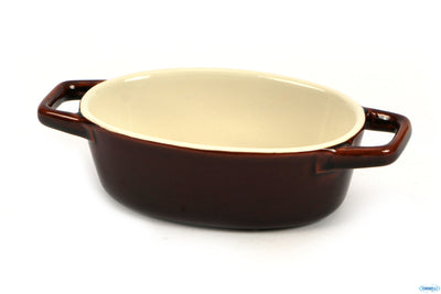 Justcolor-Pirofila Ovale Bicolor Cm.19,5X11X5 1653