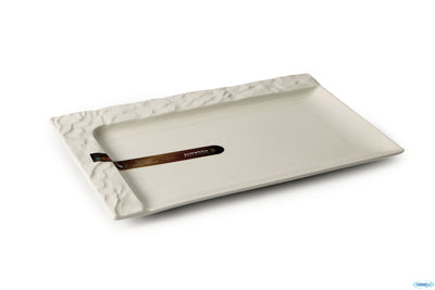 Justwhite Elite-Piatto Rettangolare Cm.38,5X25X2,8 Hp9795