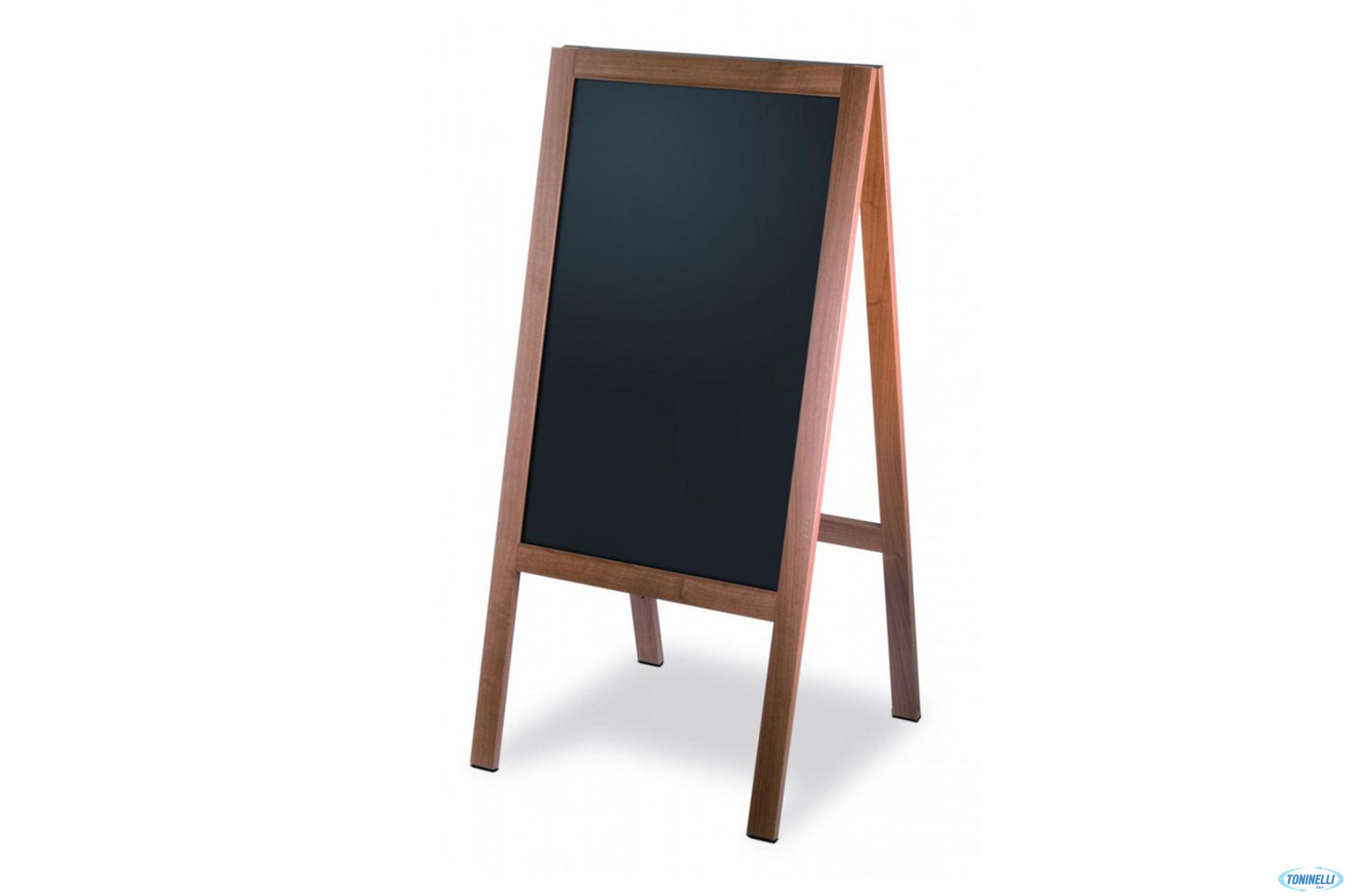 Lavagna Cavaletto Monofacciale Cm 60X120 Noce - Scrivibile Con Pennarelli