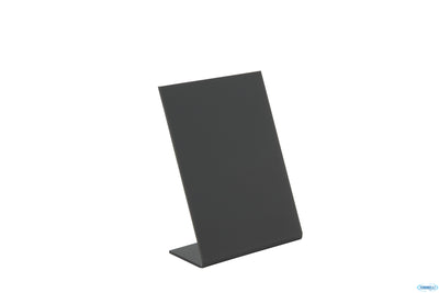 Set Da 5 Lavagne Da Tavola Nere A Forma Di L In Acrilico Formato A7 Cm 11,5X7,5 Tba-Bl-A7