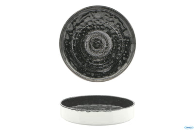 Matheria Black-Piatto Nordico Alto In Porcellana Cm.20 H.4,0