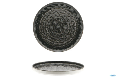 Matheria Black-Piatto Nordico In Porcellana Cm.20 H.1,5