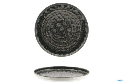 Matheria Black-Piatto Nordico In Porcellana Cm.28,5 H.1,5