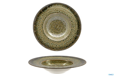 Matheria Green-Pasta Bowl In Porcellana Cm.27