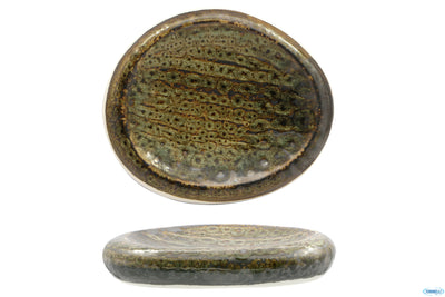Matheria Green-Piatto Alto Ovale In Porcellana Cm.26X22
