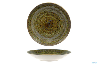Matheria Green-Piatto Fondo Coupe In Porcellana Cm.30