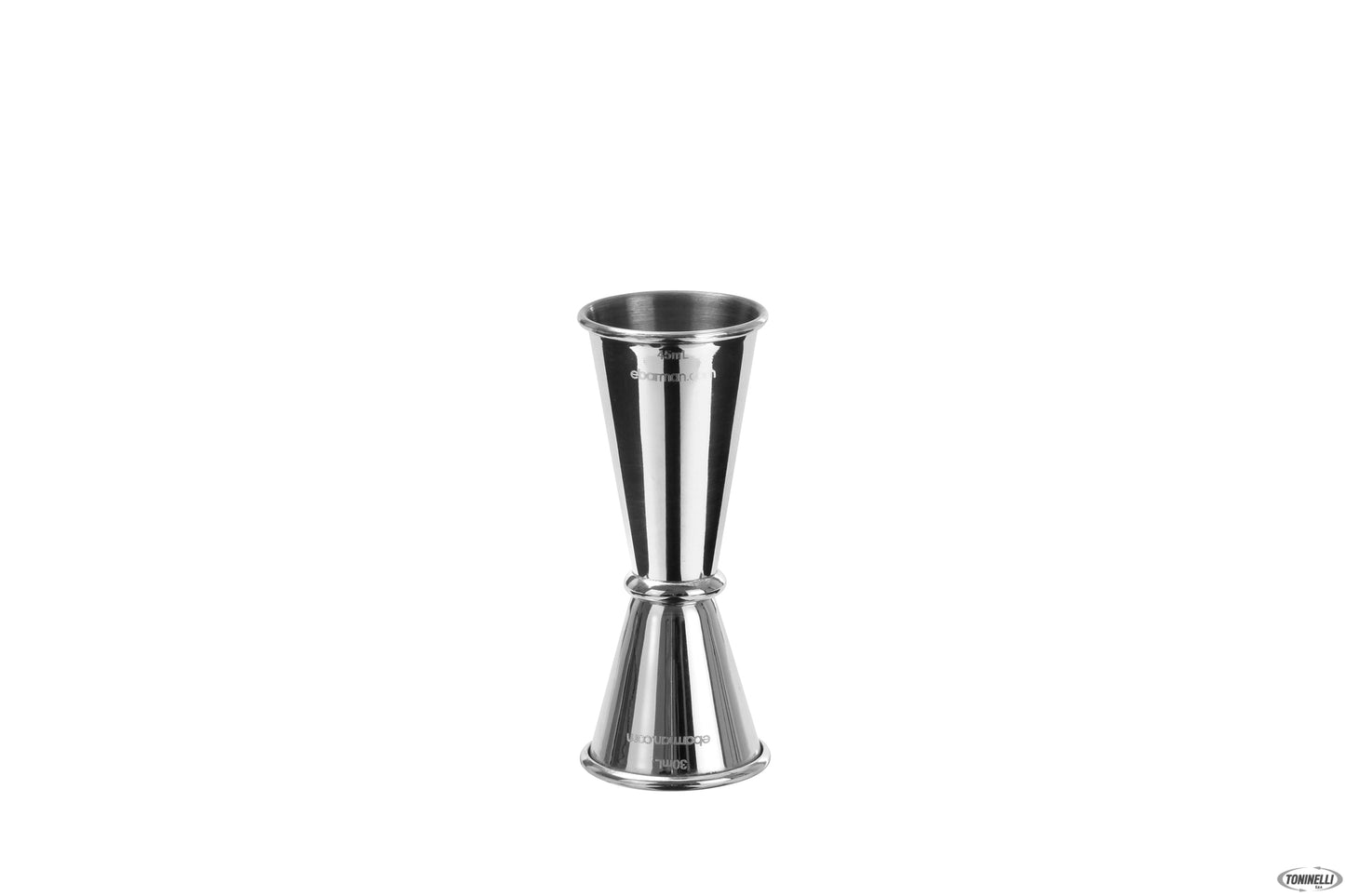 Mixing - Misurino Jigger Jap Silver Cono Piccolo Ml.30 Cono Grande Ml.45 C1043 Mix46