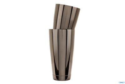Mixing - Shaker Nero Boston H.28,5X9 - Capacita' Lt.0,900 0,600 Peso Kg. 0,40 - C1023-Mix17