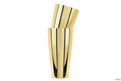 Mixing - Shaker Oro Boston H.28,5X9 - Capacita' Lt.0,900 0,600 Peso Kg. 0,40 - C1024