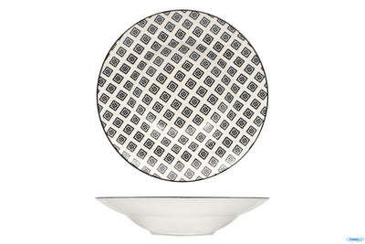 Mosaik-Piatto Pasta Cm.27,5 Decoro Black Rh40654-J99F