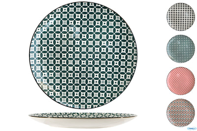 Mosaik-Piatto Piano Cm.26 Decori Assortiti Rh40069-10.25