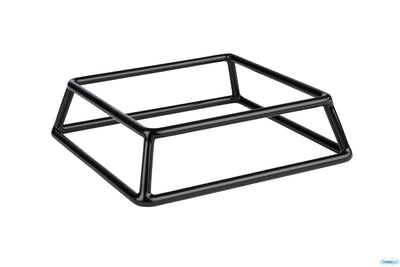 Multi-Supporto Buffet Base Quadrata Cm 18X18 H.5 In Metallo E Pvc Con Rivestimento Antiscivolo Nero