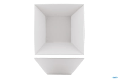 Coppetta Quadra Perge Bianco Cm.14x14 - Confezione da 6 Pz.