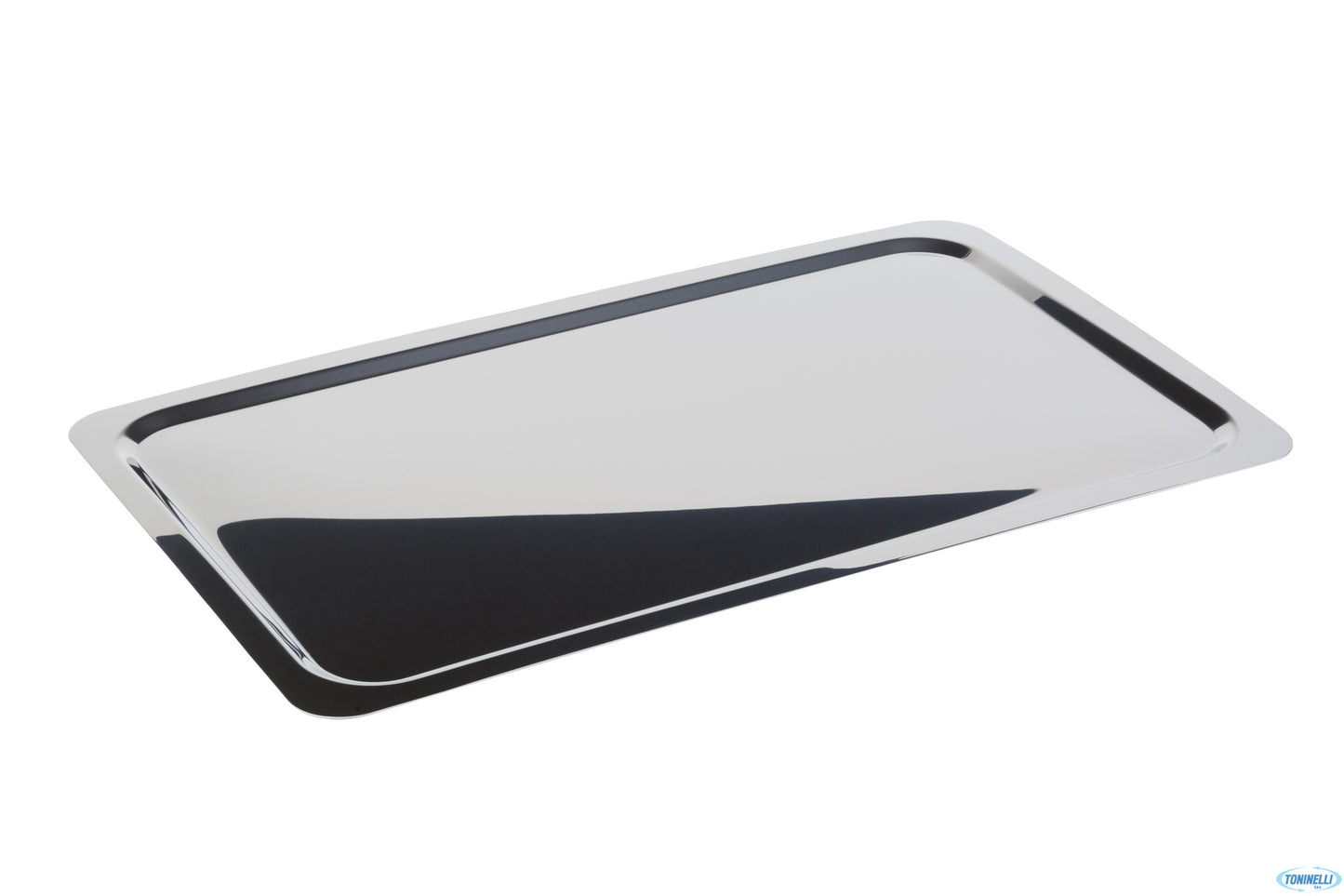 Profi Line-Vassoio Acciaio Inox 18/10 Gn 1/1 Cm 53X32,5 H 1 Spessore 0,8 Mm Finitura Lucida Bordo Pi