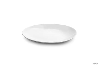 Profile White-Piatto Ovale Obliquo Cm 19,5X15 Whor81