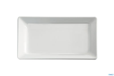 Pure-Vassoio Rettangolare In Resistente Melamina Bianca Gn 1.3 Cm 32,5X17,6 H.3, Infrangibile. Max