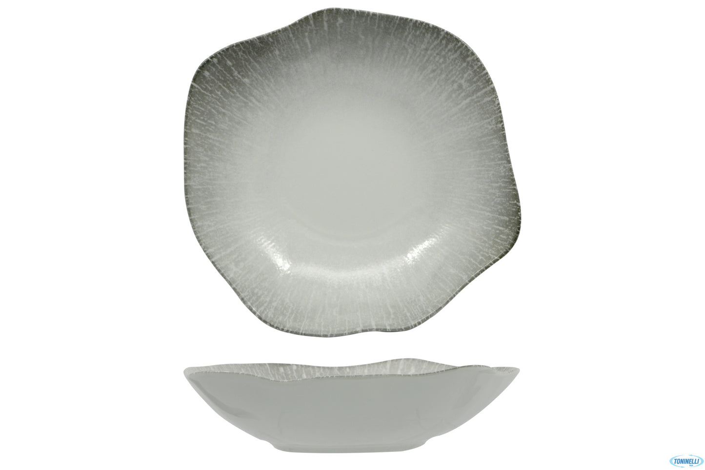 Radius-Piatto Fondo Organic Cm.23 In Porcellana Decorata