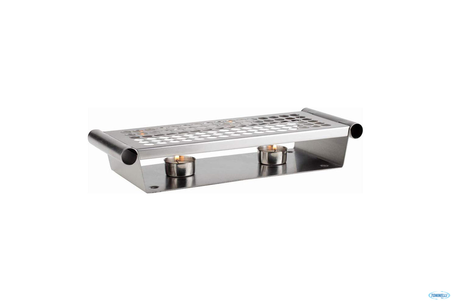 Scaldavivande Inox Cm 34X13 H.6 2 Tealight 35343