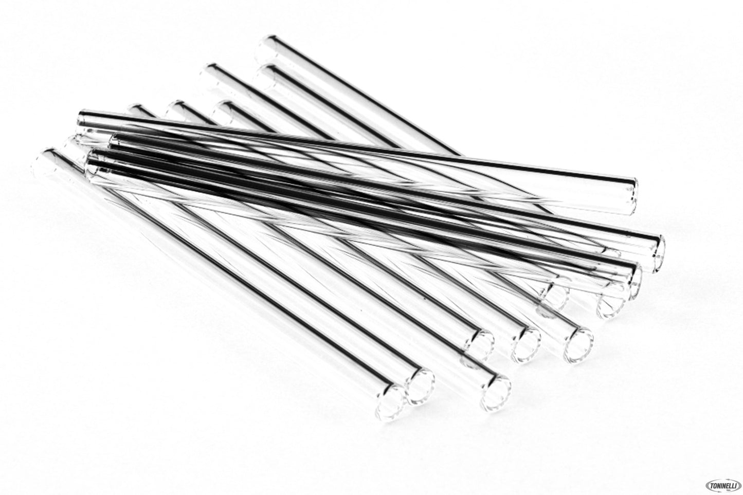 Set 12 Cannucce Vetro Trasparente Schoot 15 Cm D.10 33850