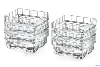 Stack - Confezione 6 Coppette 75 Click Clack Cl 12 Cm 9,6X9,6 H 3,6 27701020006