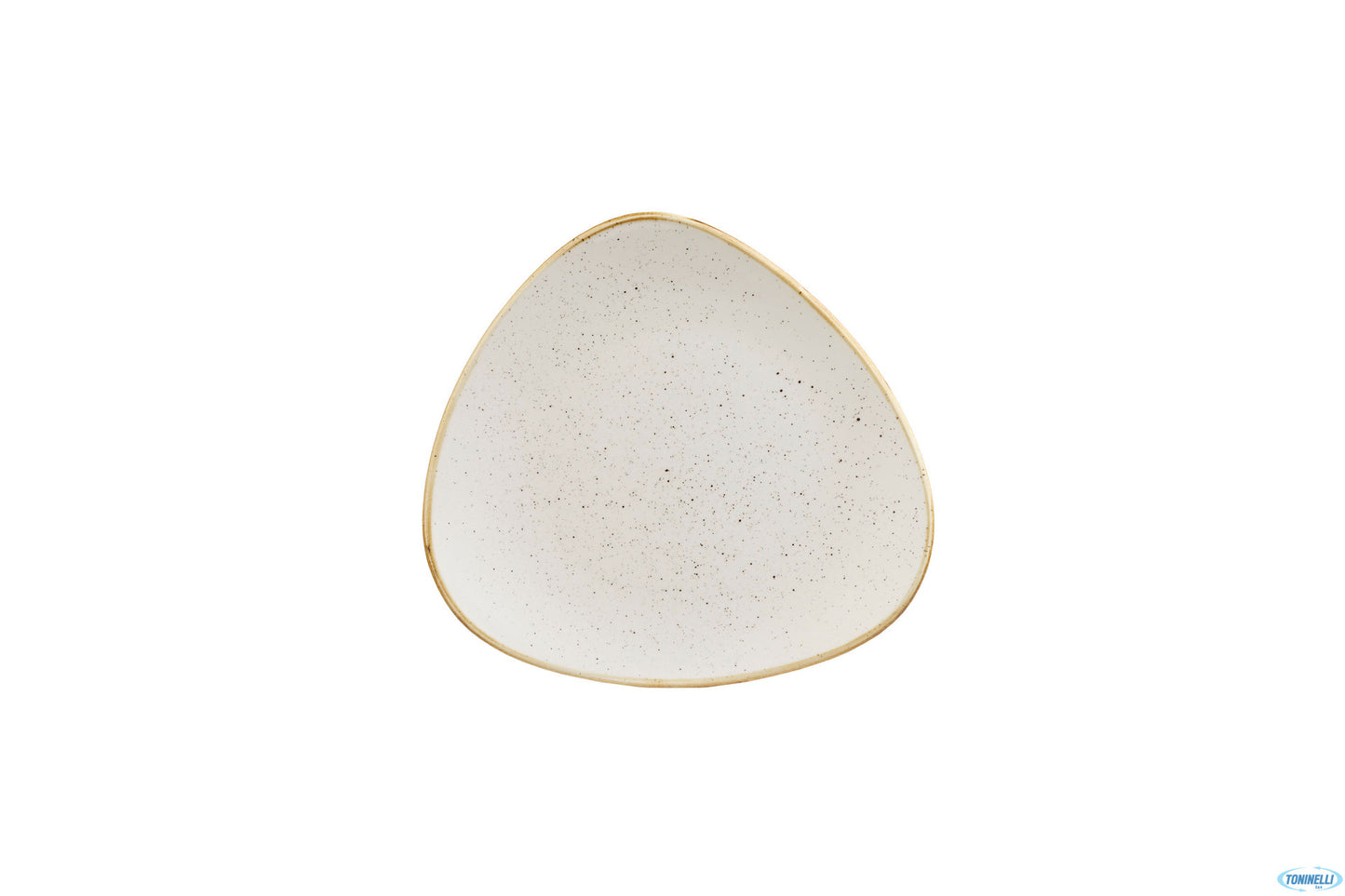 Stonecast Avorio-Piatto Fondo Triangolare Cm 23,5 Swhstrb91