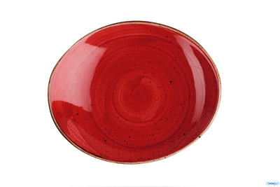 Stonecast Rosso-Piatto Ovale Cm.19,2 Sbrsop71