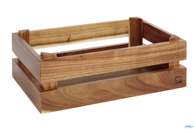 Superbox-Cassetta In Legno D'Acacia Cm.29X18,5 H.10,5 Adatta A Gn 1/4 11622