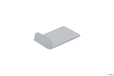 Supporto Base Per Tag Etichette 10 Pz, Trasparente Cm 1X4X0,6. Tag Non Inclusa Tag-Hld-Tr