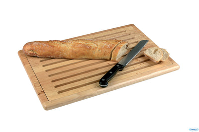 Tagliere Cm 60 X 40 Altezza Cm 2 Tagliere In Legno Con Ripiano Griglia Di Pane, Con Piedini Antisciv
