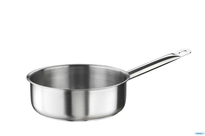 Tender-Casseruola Bassa 1 Manico Cm 24 H 8 Lt 3,5 Inox 33901024