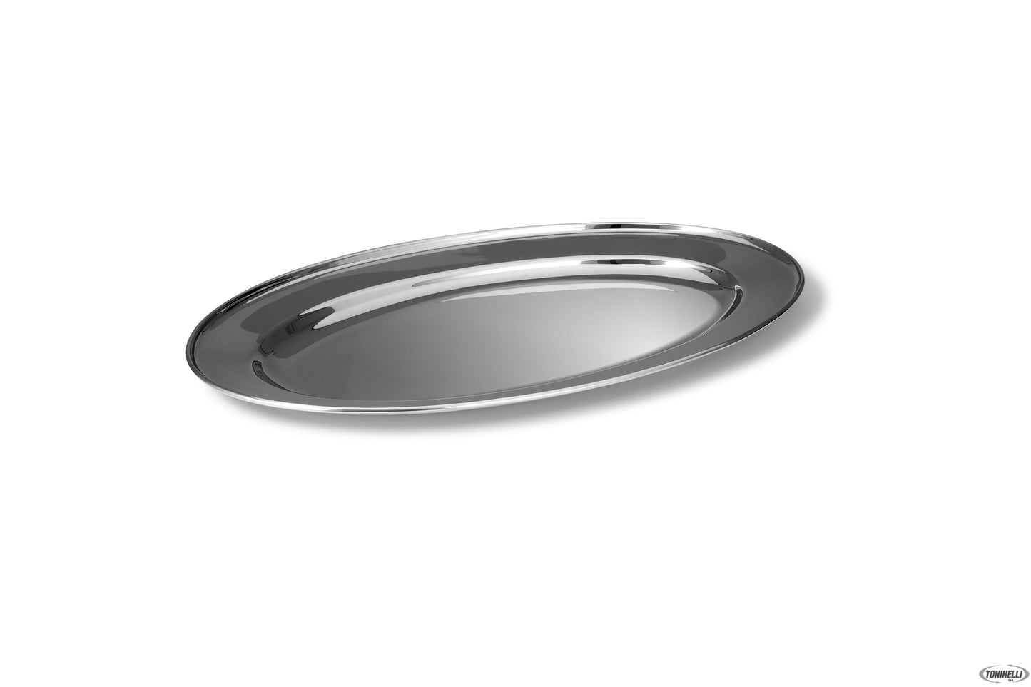 Vassoio Ovale Inox Cm 45X29,5 7097